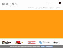 Tablet Screenshot of kombel.it